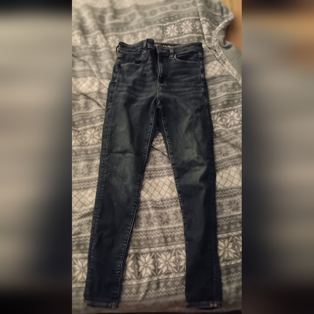 American Eagle Outfitters Dark Blue Skinny Jeans